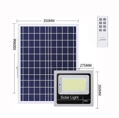 IP66 120W Outdoor Remote Control Auto Work Security Solar Powered LED Flood Light