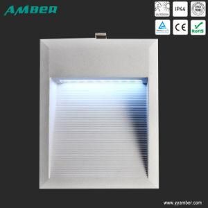 Rectanglar LED Wall Recessed Light with Silver Color