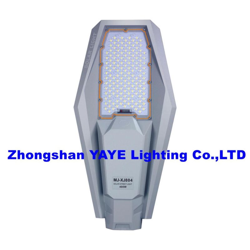 Yaye 18 Hot Sell Newest Design 400W/300W/200W/100W LED Solar Street Garden Road Light with Remote Controller/Radar Sensor/ 1000PCS Stock/3 Years Warranty