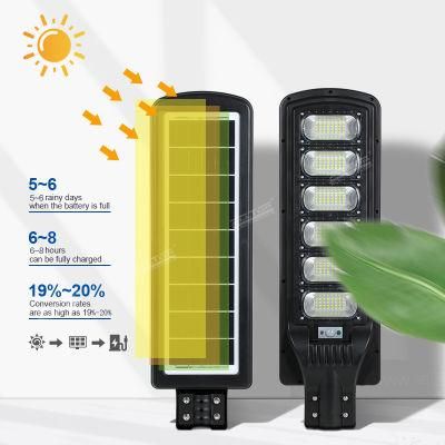 Alltop High Brightness ABS 50W 100W 150W 200W 250W 300W Waterproof Solar Outdoor LED Street Lamp