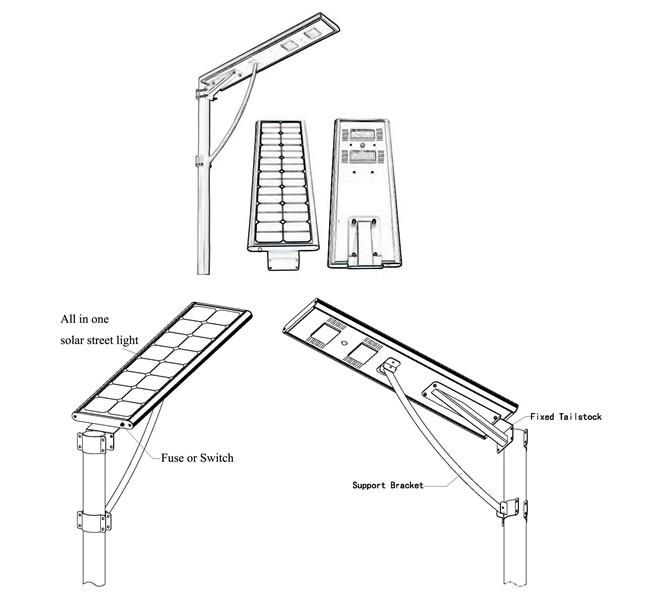 18W 20W 25W 30W 40W All in One Solar LED Light