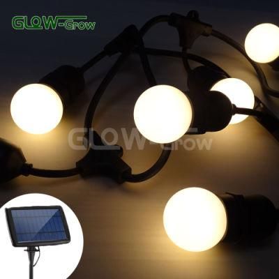 Warm White Rubber Wire Christmas Hanging Festoon Light G45 Bulb String Light for Home Party Garden Decoration