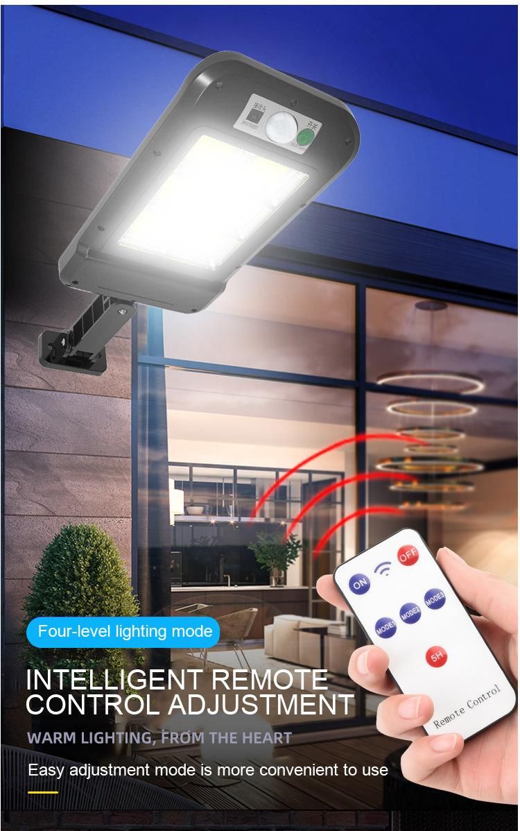 New High Brightly Outdoor LED All in One Solar Street Lighting with Remote Control