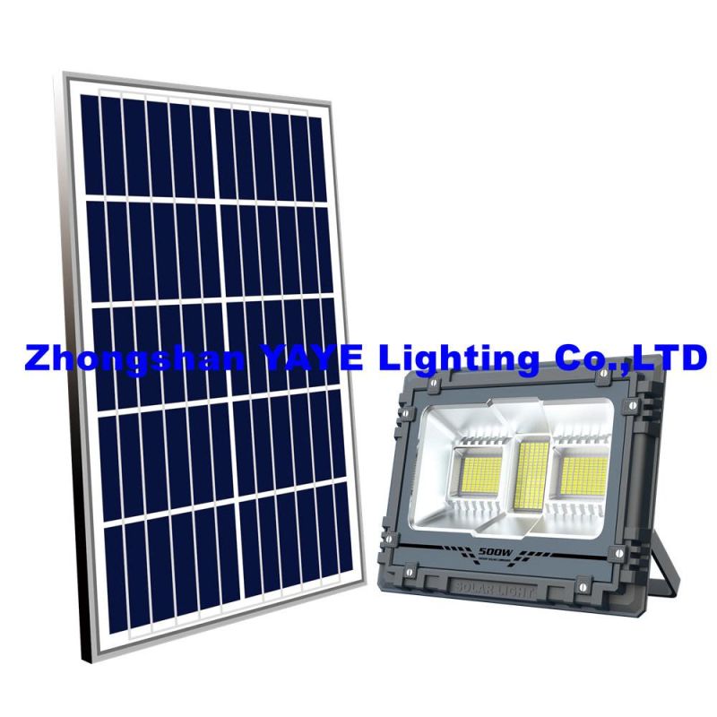 Yaye Hottest Sell 300W Outdoor IP67 Solar LED Floodlight/Solar LED Flood Garden Wall Light with 3 Years Warranty /Remote Controller/ 1000PCS Stock