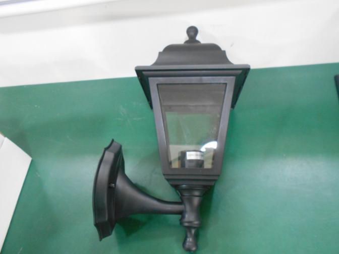 Outdoor 4 Sided Black Wall Lantern Light IP44 with E27 Socket