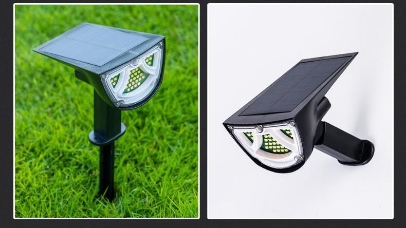 Spot Lights 2 Sides Adjustable Outdoor Waterproof LED Solar Light Garden
