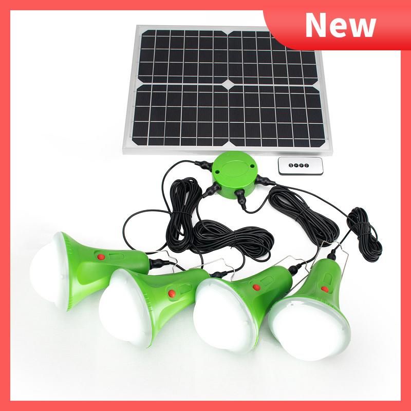 Solar Portable panel System of Lighting with Waterproof Power Display