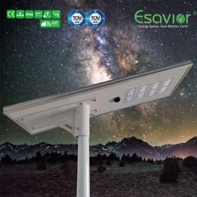 Easy to Install 80W Integrated LED Solar Power Street Light All in One with Smart Iot System