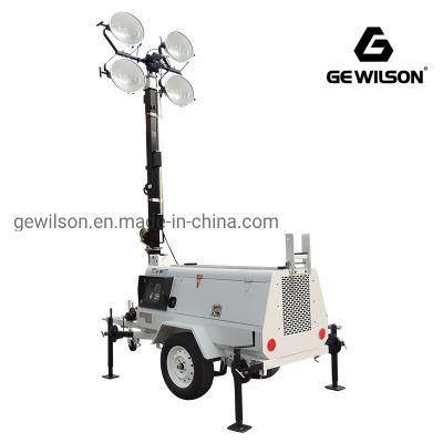 9m Mobile Light Tower with 4X1000W Metal Halide Kobuta Engine