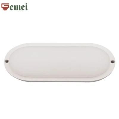 IP65 Moisture-Proof Lamp 18W Outdoor Bulkhead Waterproof LED Light Energy Saving Lamp Oval White with CE RoHS Certificate