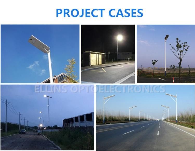 New All in One Solar Street Light with Adjustable Panel for Us Market