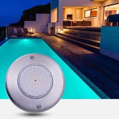 IP68 12V Stainless Steel Wall-Mounted Pool Lights 6W RGB SMD2835 Underwater LED Waterproof Swimming Pool Lamp