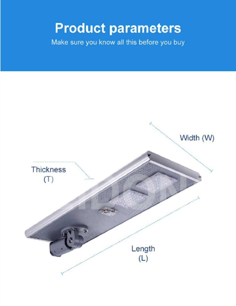 High Quality Lithium Battery High Lumens LED Solar Street Light