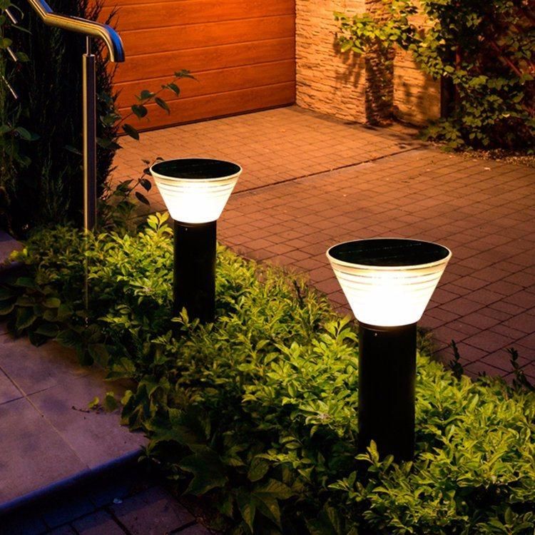 Solar Lawn Garden Lamp 12V LED Outdoor Decorative Post Courtyard Light