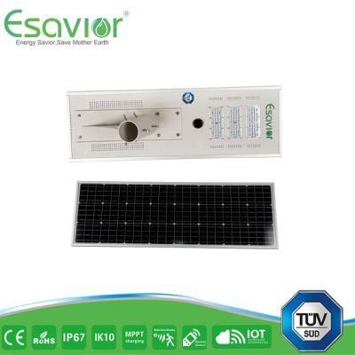 Esavior 614.4wh LiFePO4 Lithium Batteries 100W Solar Street Lights Solar Lights Outdoor