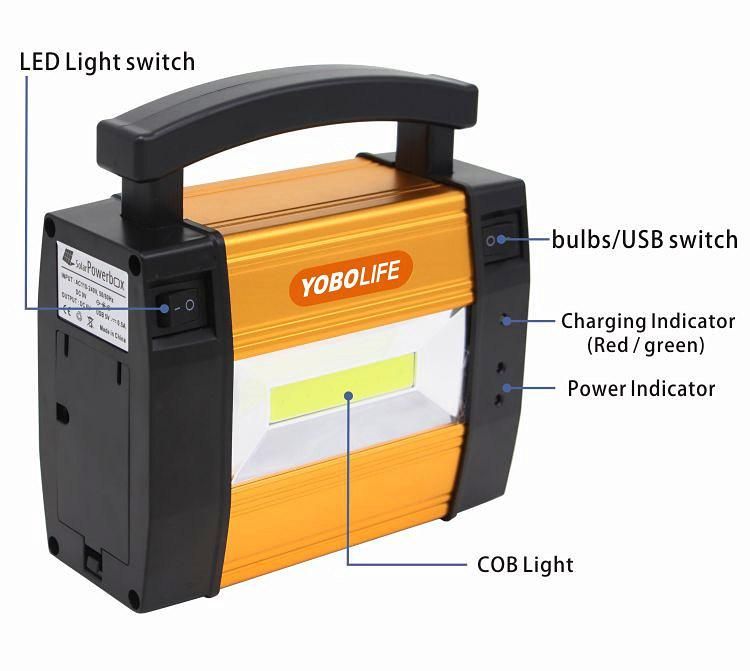 Aluminium Materials Body Solar Lighting System with LED Light