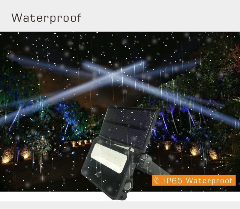 Factory Promotion New Design Energy Saving Rechargeable Solar LED Flood Light