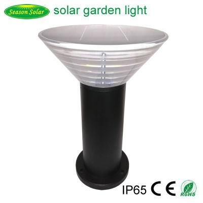 High Power Energy Warm + White LED Lighting Post Outdoor Solar Pillar Light for Garden Lighting