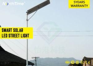 High Brightness LED Solar Powered Street Garden Light with 5-6 M Pole 20W