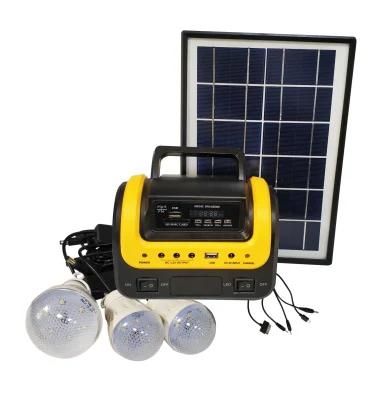 Small Solar Generator Global Sunrise Solar Panel with MP3 Radio Bluetooth Solar Lights