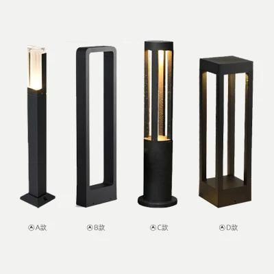 Solar LED Bollard Lawn Light Outdoor Landscape Lighting