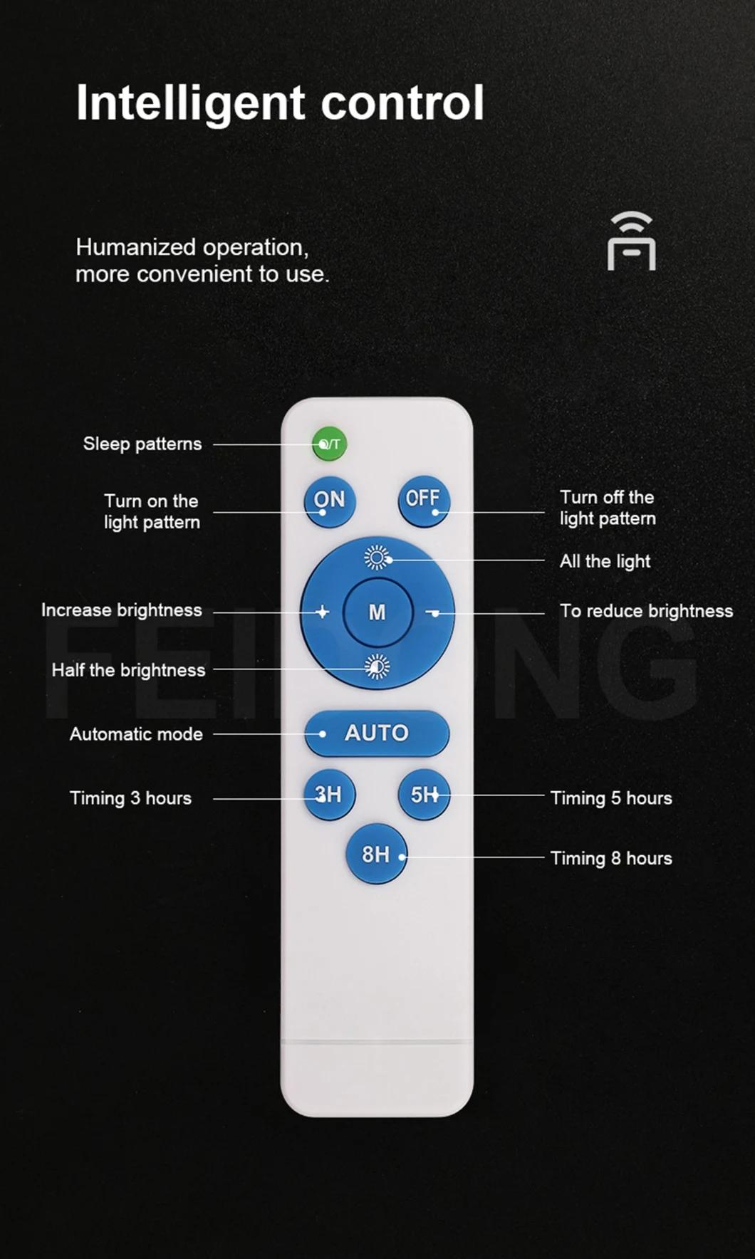 Outdoor Motion Sensor Waterproof Remote Control LED Solar Light