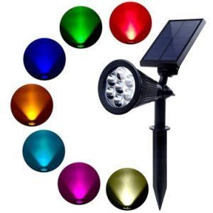 Solar Powered Indoor Outdoor Stake Color Changeable Nice Design Decoration Light for Garden Courtyard Square Lawn Walkway Pathway Landscape