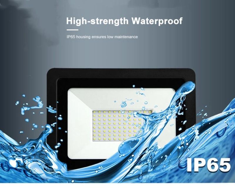 Outdoor LED Flood Light Dob Slim SMD LED Floodlight Waterproof Projector Outdoor Stadium Lamp for Factory/Park/Square Tunnel Light 150W LED Flood Light