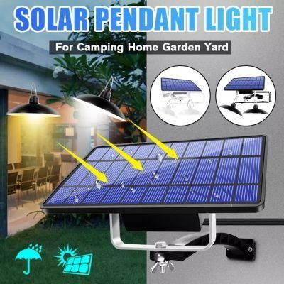 Remote Control Solar Pendant Lights Outdoor Indoor LED Waterproof Wall Security Lamp for Garden Garage Porch Front Door Patio