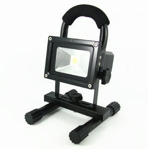 Outdoor Spot Lamp 10W LED Rechargeable Floodlight with USB Socket