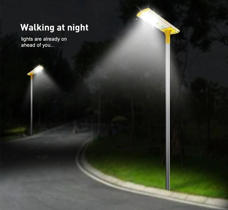 40W LED Solar Street Lights Outdoor, 900LM Wireless Waterproof Motion Sensor All In One Solar Street Light