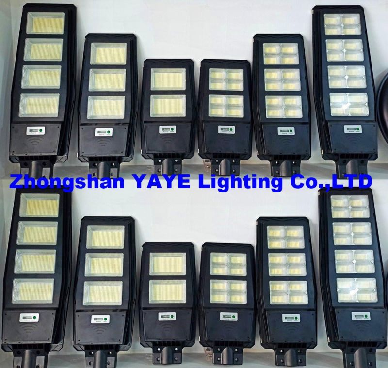 Yaye 2022 Hottest Sell Factory Price 300watt/200watt All in One Solar LED Street Road Wall Garden Light with Remote Controller/Radar Sensor 500PCS Stock