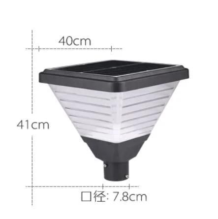 Stand Alone All in One Outdoor Front Courtyard Solar Driveway Pole Lights