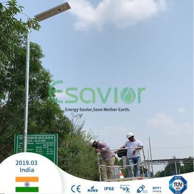 40W 4000lm Energy Saving Lamp Solar LED Street Light All in One