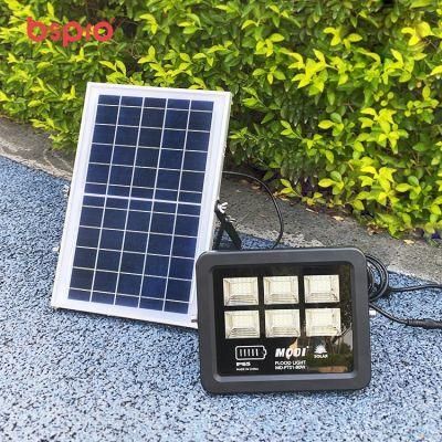 Bspro Waterproof LED Portable Energy Saving Rechargeable Solar Flood Light