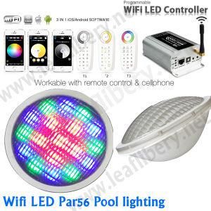 16W Colorful&#160; LED Pool Light/ RF Controllable LED PAR56 Lamp