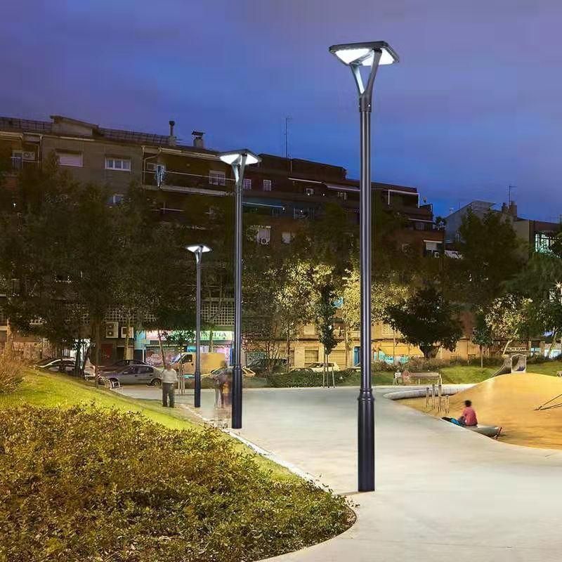 Aluminum Yard Decorative IP65 Waterproof 3m Height Pole Lighting Outdoor LED Solar Garden Light with LED Light