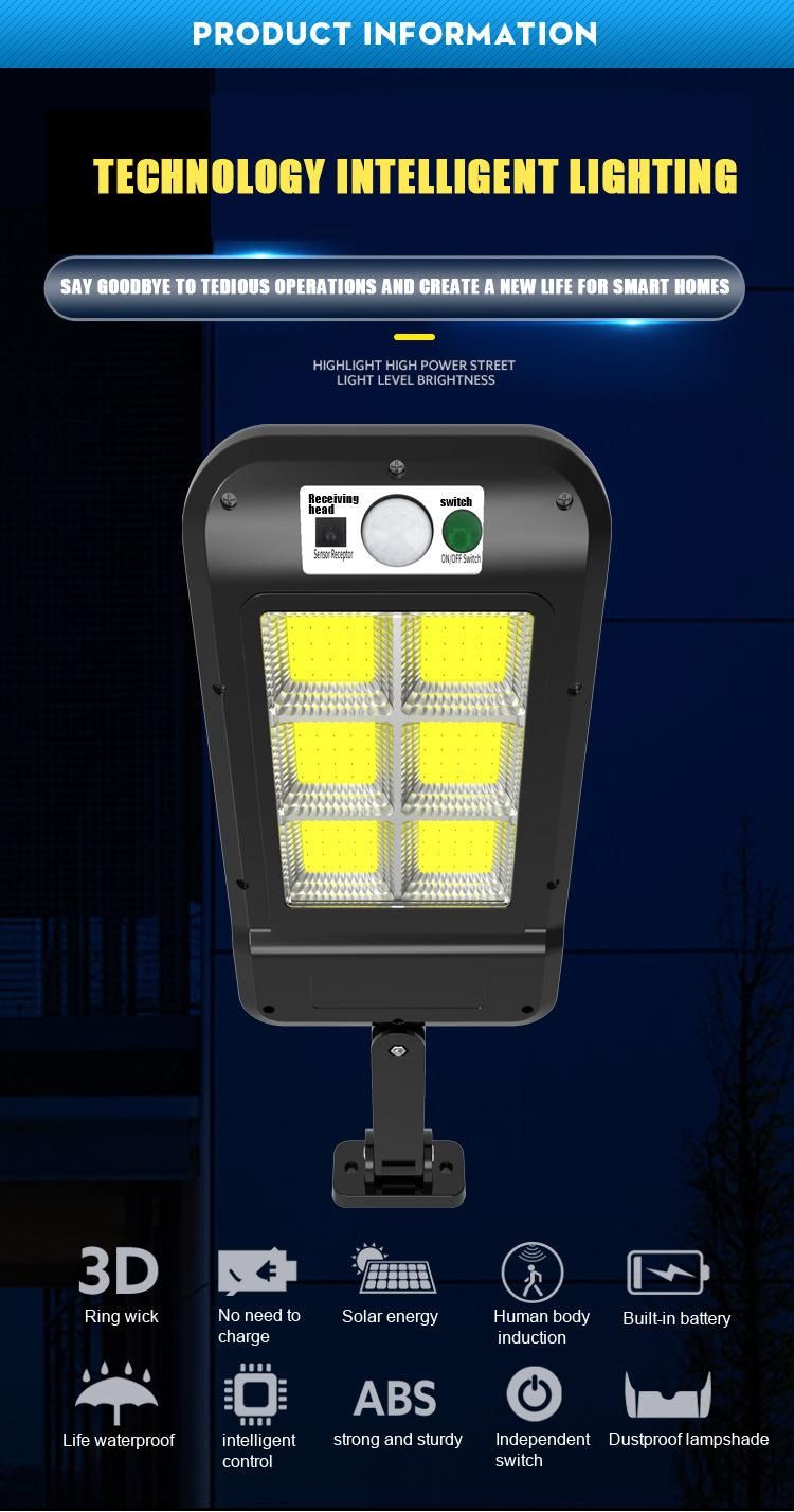 New High Brightly Outdoor LED All in One Solar Street Lighting with Remote Control