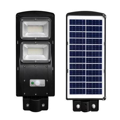 60W IP65 Waterproof ABS Solar LED All in One Street Lighting, 30W 60W 90W 120W Bright Smart LED Square Lights Solar System Lamps
