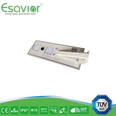 Esavior 230.40wh Batteries Capacity Solar Street Lights Solar Lights for Outdoor/Public Lighting
