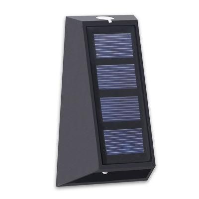 Quality 3PCS LED Solar Wall Garden Decoration Lighting with Sensor Hot Sale Waterproof Outdoor Wall Lamp Colorful Decoration LED Garden Light