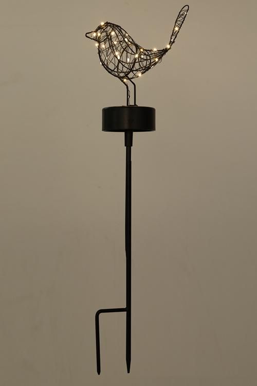 Highly Rated Battery Operated LED Multiuse Metal Garden Bird Light