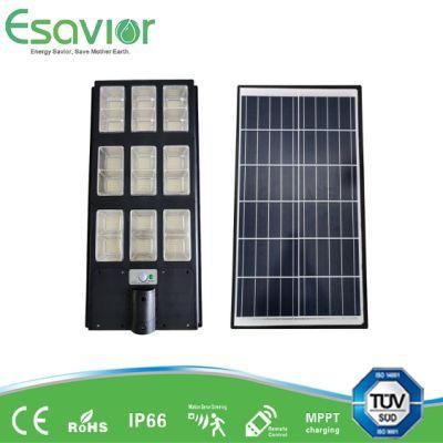 Esavior 300W All in One LED Solar Light 333 for Pathway/Roadway/Garden/Wall/Residential Lighting