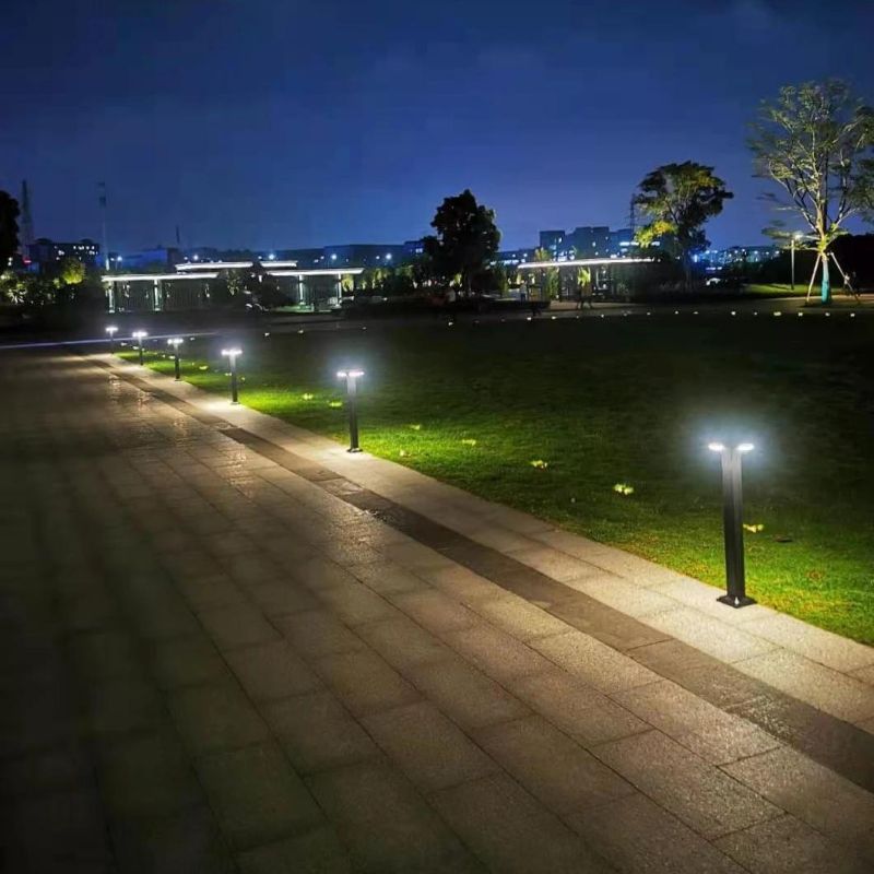 New Arrival Newsky Outdoor 5W Solar Powered Bollard Lights for Garden Lawn Pathway