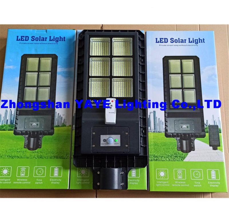 Yaye 2021 Hot Sell Good Price High Quality 100W/200W/300W Aluminum All in One Solar LED Street Road Garden Light with 20ah/30ah/40ah/ Remote Controller/Sensor