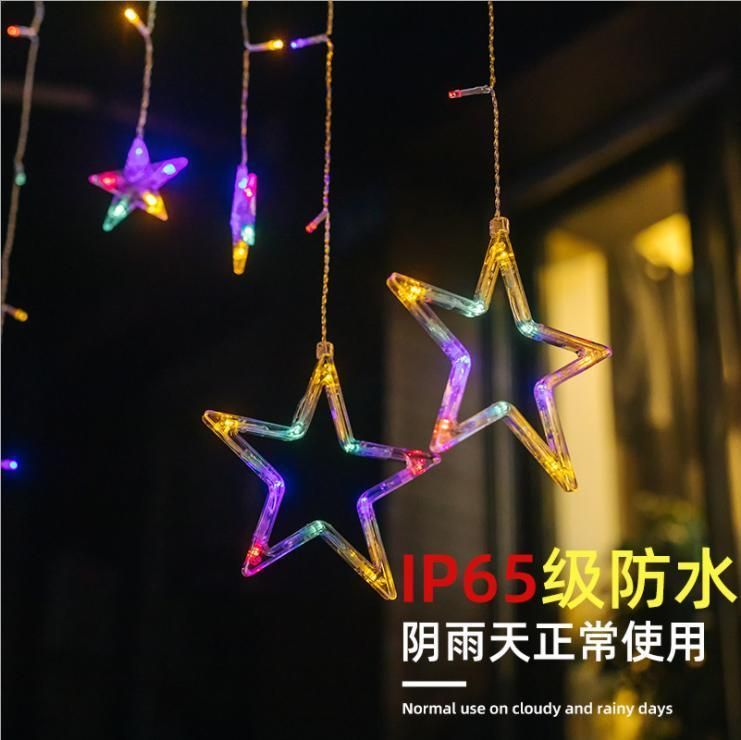 Outdoor Christmas Decorations 138 Star Lights Easy Installation & Waterproof Christmas Lights 8 Modes Christmas Tree Lights for Xmas Tree Home Wedding