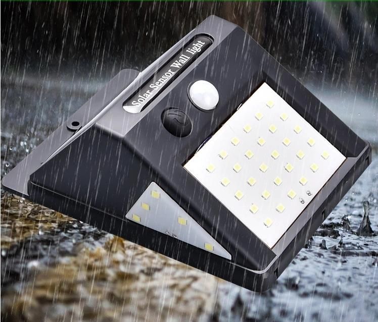 SMD LED Outdoor Solar Waterproof Motion Sensor Wall Light