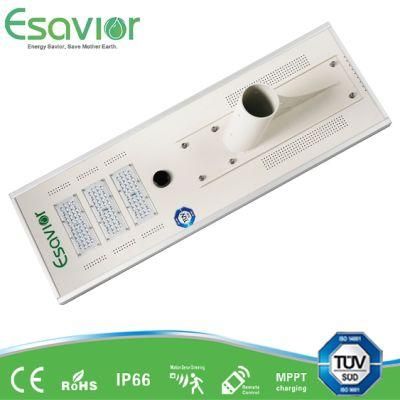 Esavior LED 60W Integrated All in One Solar Street/Garden/Wall Lamp 6000 Lumens Solar Powerd Outdoor Light