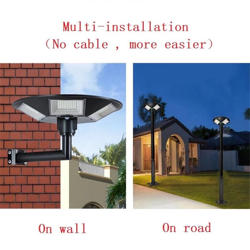 High Efficiency Waterproof 50W UFO Solar Garden Light for Villa/Park/Village/Country/Walkway