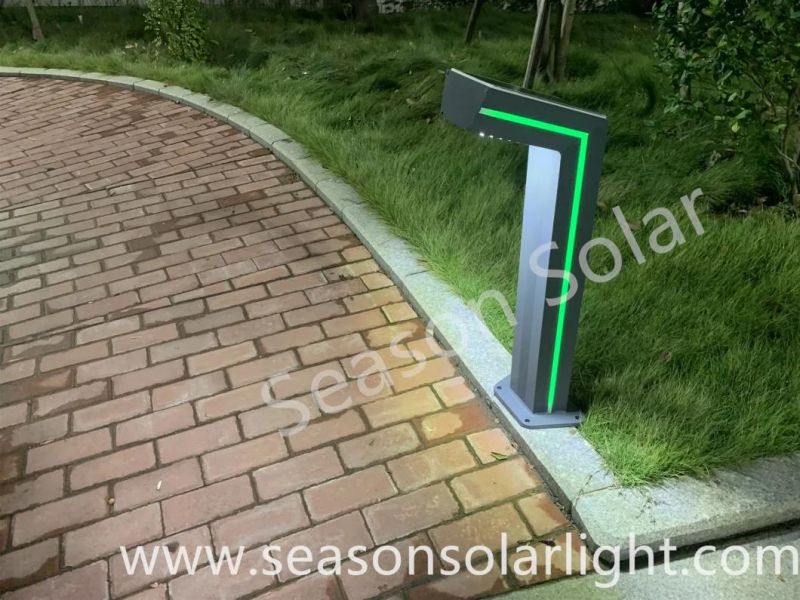 Alu. Outdoor Decoration Light 6W Garden Pathway Solar Light with Warm LED Light & LED Strip Lighting